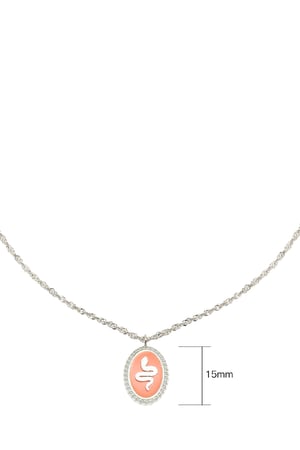Collar Serpent Naranja Acero inoxidable h5 Imagen2
